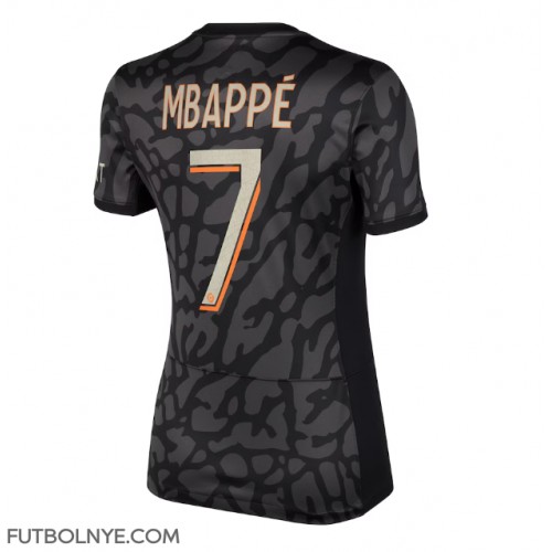 Camiseta Paris Saint-Germain Kylian Mbappe #7 Tercera Equipación para mujer 2023-24 manga corta